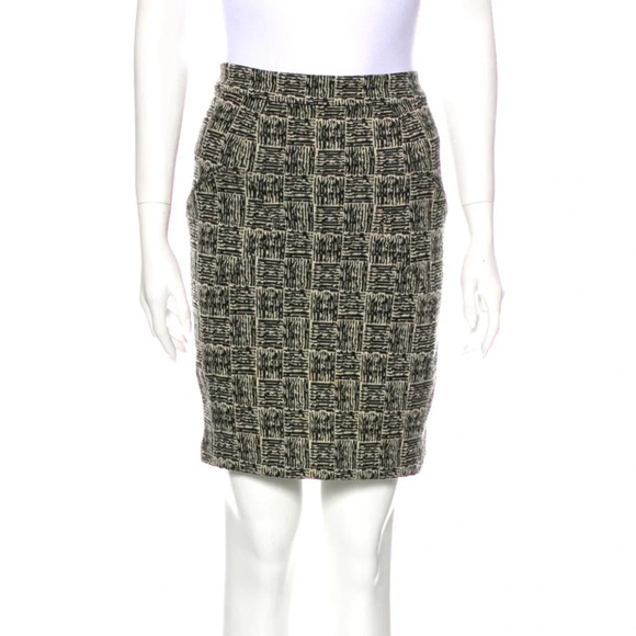 Alexander Wang Dresses & Skirts - Alexander Wang Black Printed Knee Length Pencil Skirt Size S/4